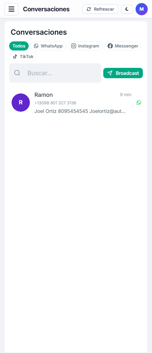 Conversaciones movil