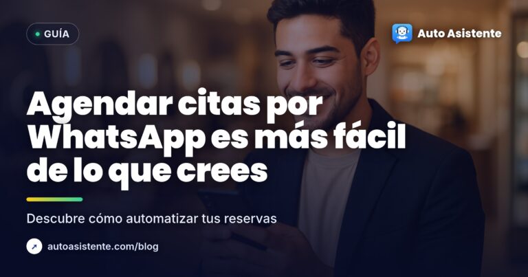Cómo agendar citas por WhatsApp sin llamadas
