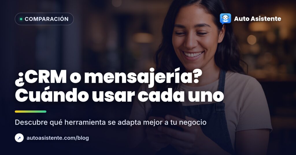 CRM vs bandeja de mensajería: cuándo usar